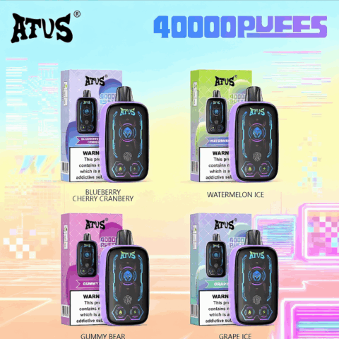 DE023 40000 Puffs Disposable Vape with Full screen rechargeable and adjustable airflow ATVS Vape
