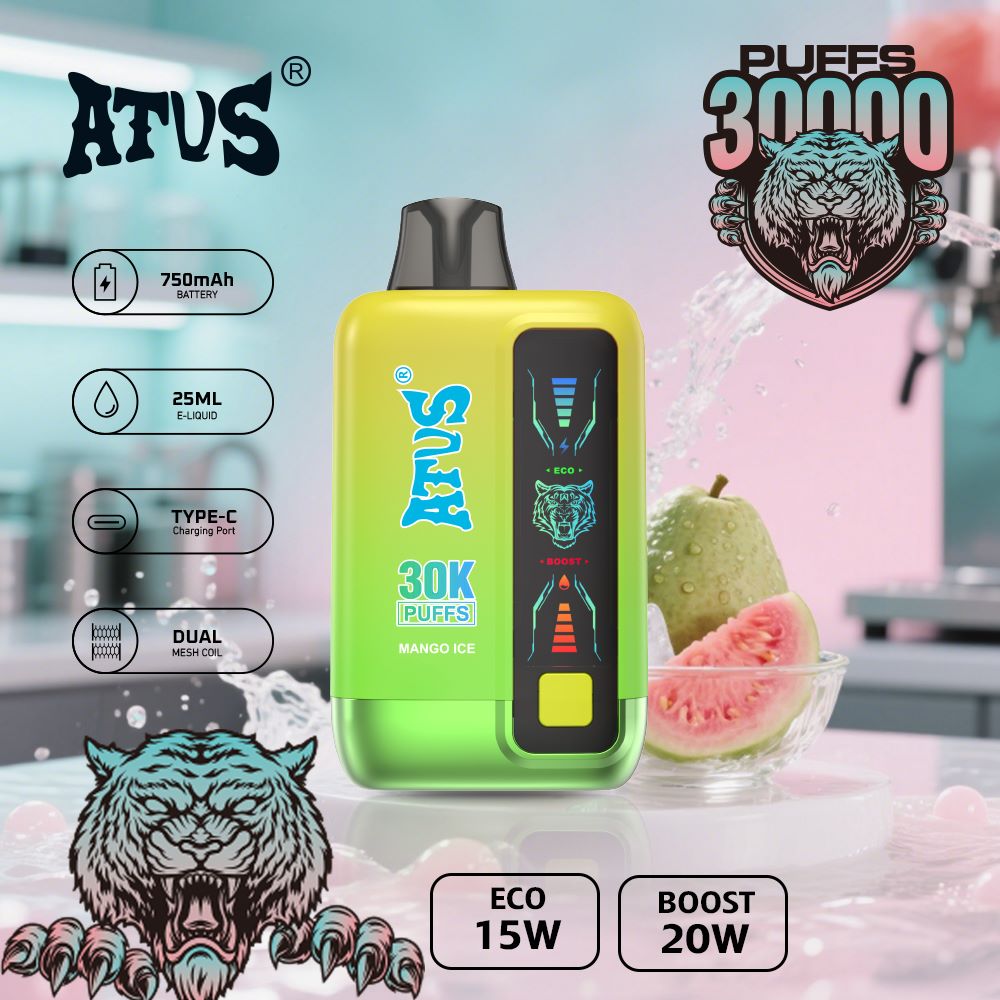 DE027 45000 Puffs Disposable Vape with Full screen rechargeable and adjustable airflow ATVS Vape
