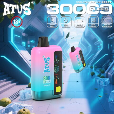 DE026 30000 Puffs Disposable Vape with LED display screen and adjustable airflow ATVS Vape