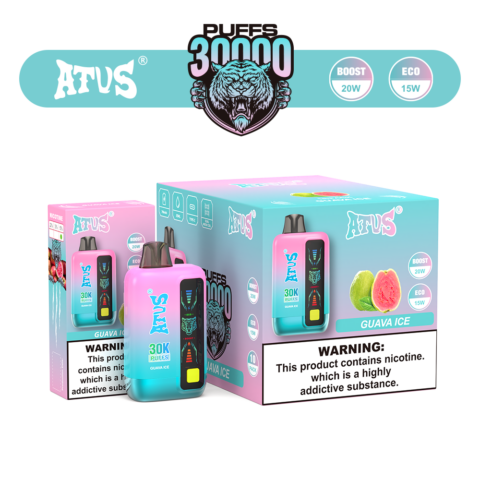 DE026 30000 Puffs Disposable Vape with LED display screen and adjustable airflow ATVS Vape