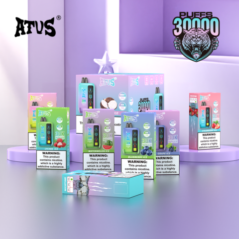 DE026 30000 Puffs Disposable Vape with LED display screen and adjustable airflow ATVS Vape