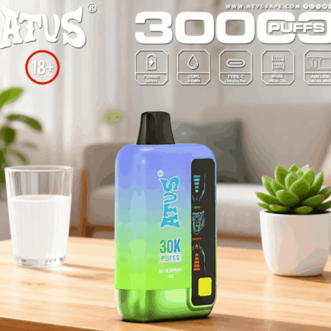 DE026 30000 Puffs Disposable Vape with LED display screen and adjustable airflow ATVS Vape