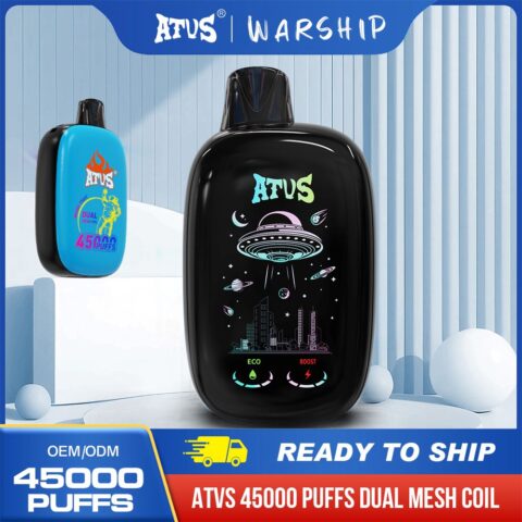 DE027 45000 Puffs Disposable Vape with Full screen rechargeable and adjustable airflow ATVS Vape