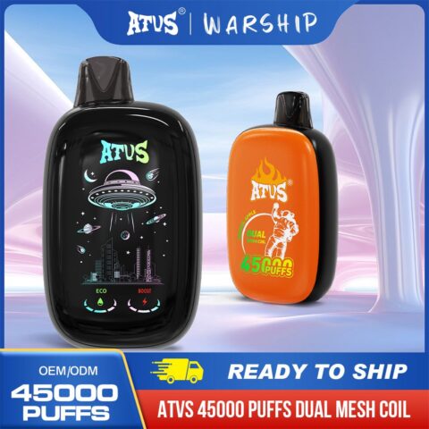 DE027 45000 Puffs Disposable Vape with Full screen rechargeable and adjustable airflow ATVS Vape