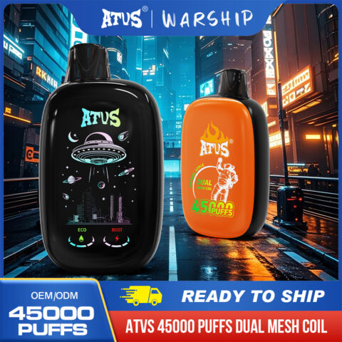 DE027 45000 Puffs Disposable Vape with Full screen rechargeable and adjustable airflow ATVS Vape