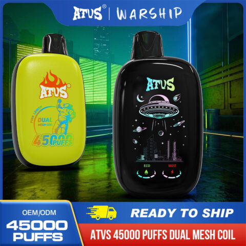 DE027 45000 Puffs Disposable Vape with Full screen rechargeable and adjustable airflow ATVS Vape