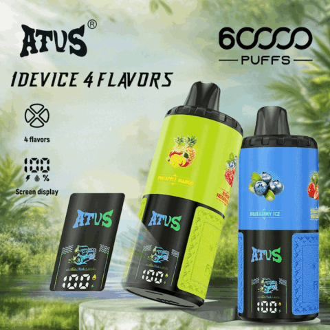 DE030 60000 Puffs Disposable Vape with Smart screen display and Quick charge adjustable flavor ATVS Vape