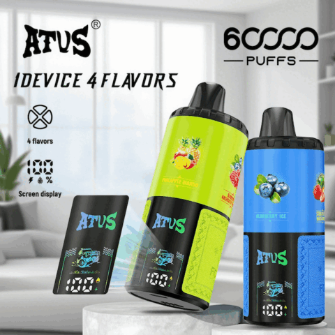 DE030 60000 Puffs Disposable Vape with Smart screen display and Quick charge adjustable flavor ATVS Vape