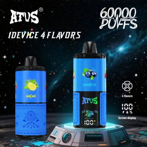 DE030 60000 Puffs Disposable Vape with Smart screen display and Quick charge adjustable flavor ATVS Vape