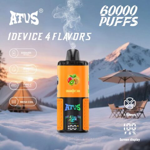 DE030 60000 Puffs Disposable Vape with Smart screen display and Quick charge adjustable flavor ATVS Vape