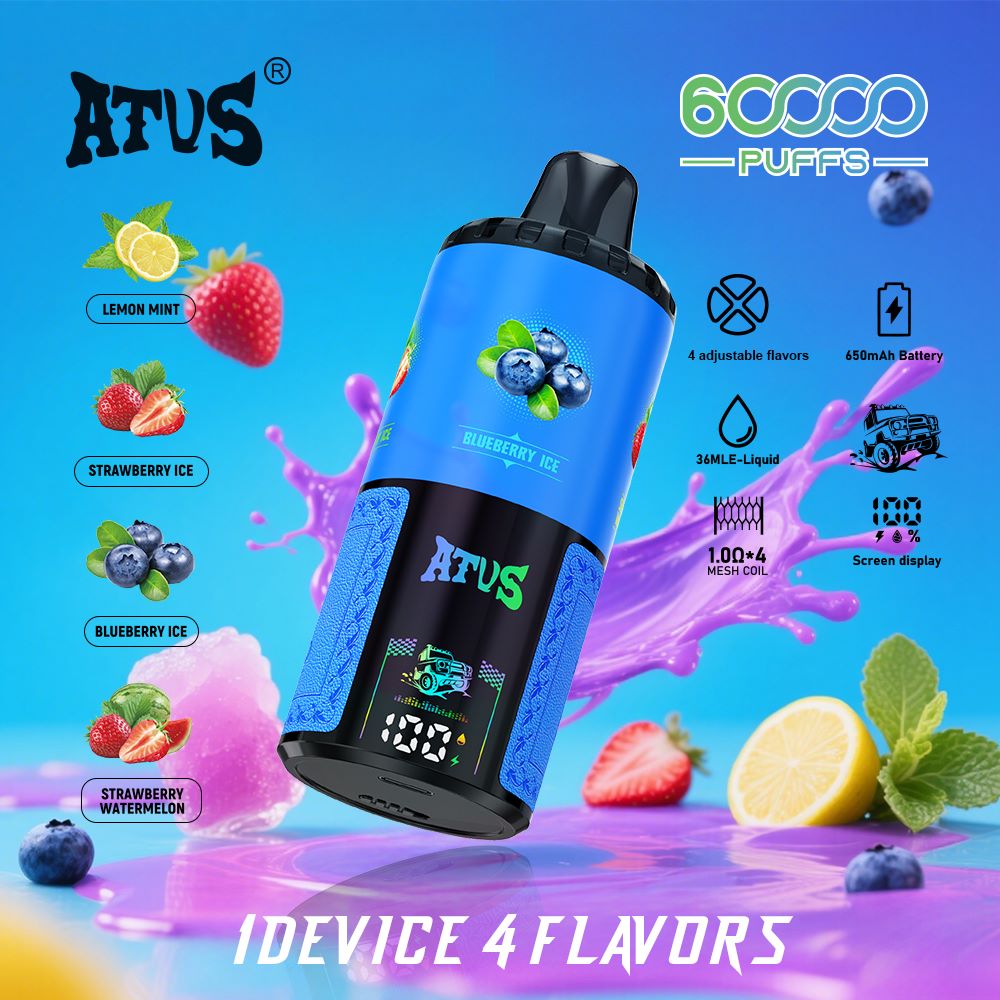 DE030 60000 Puffs Disposable Vape with Smart screen display and Quick charge adjustable flavor